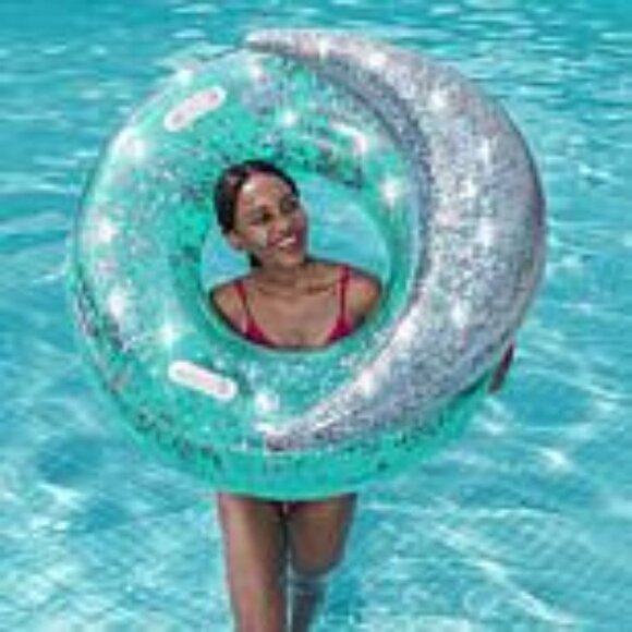 Bestway H2O Go Inflatable Glitter Dream Swim Tube Pool/Water/Beach Float Age 12+ - Picture 4 of 7